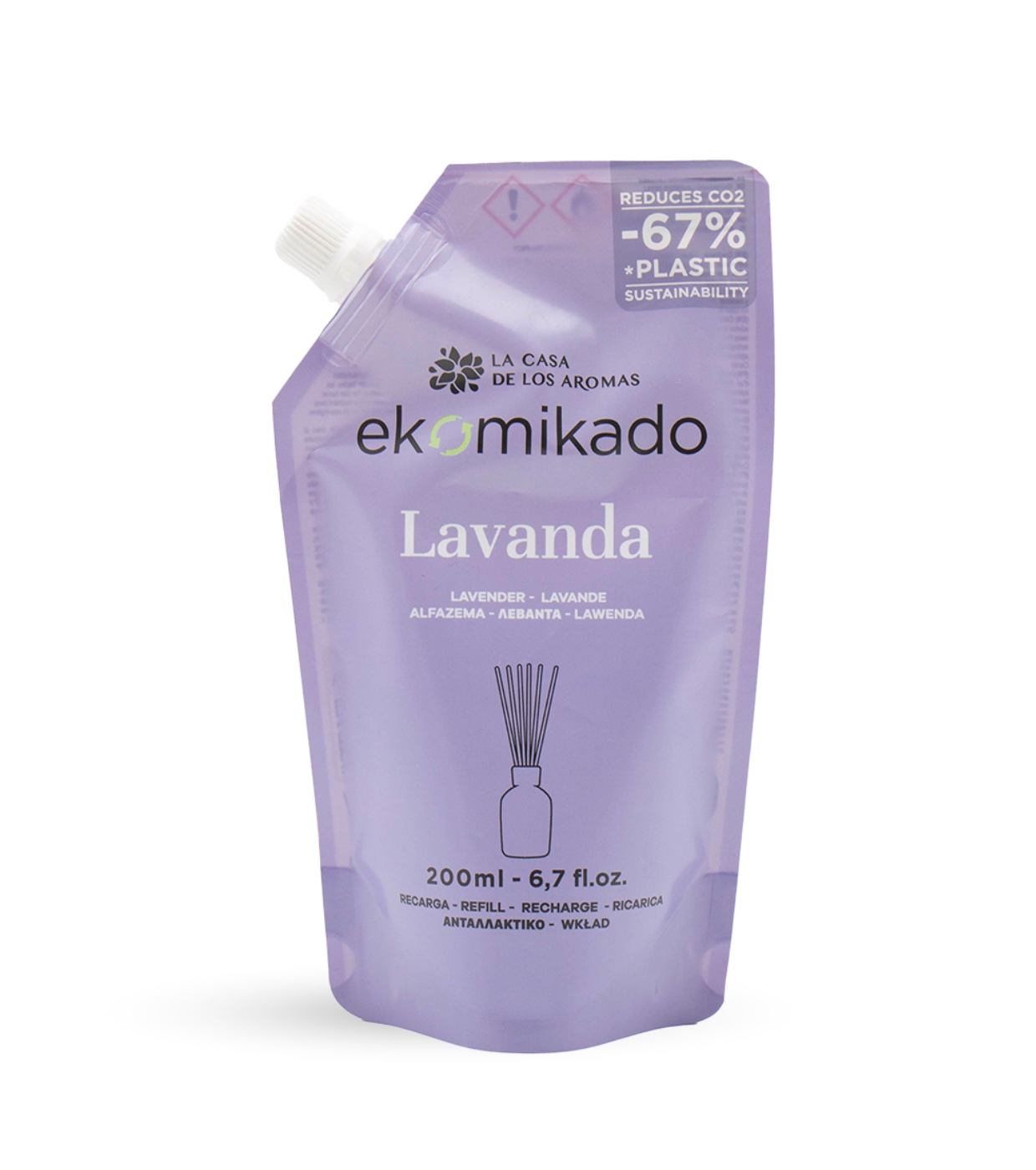 La Casa de los Aromas - Refil de ambientador Mikado 200ml - lavanda