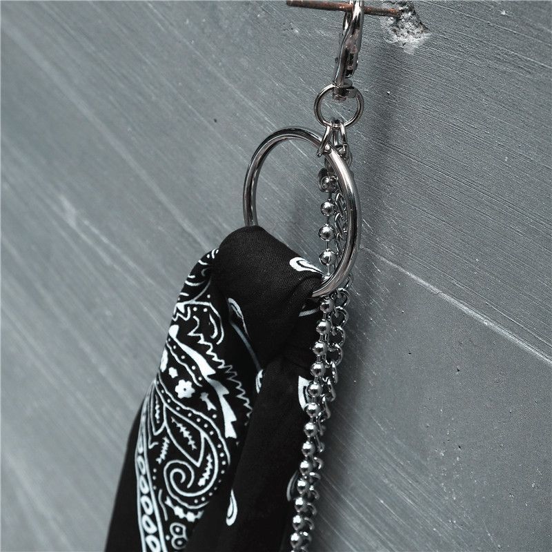 BABLIBU - Gelaagde broekketting van geprinte stof met legering