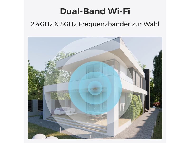 Reolink Netzwerkkamera E330 Weiss Kompakte & Smarte Indoor Kamera mit Schwenk & Neige
