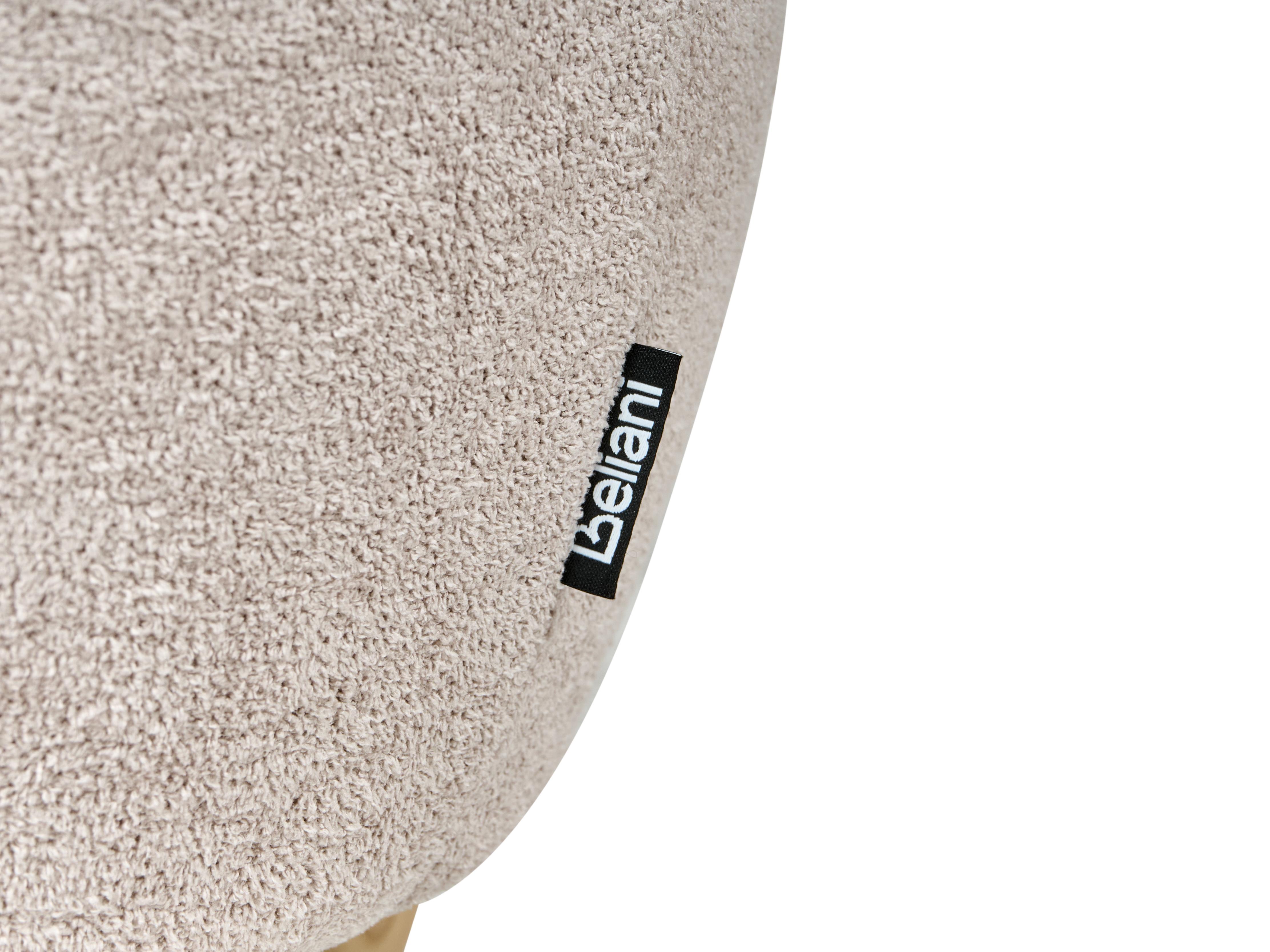 Poef met opbergruimte ANNABELLA Bouclé Lichtbeige