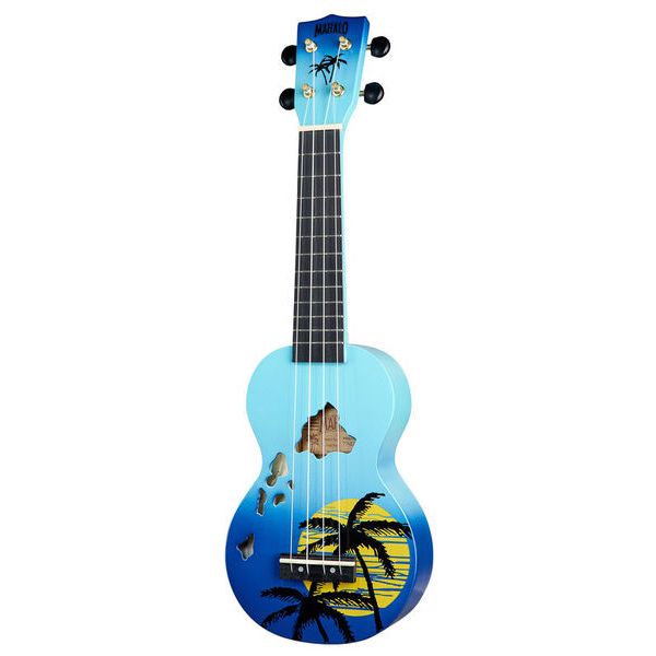 Mahalo Hawaii Blue Ukulele