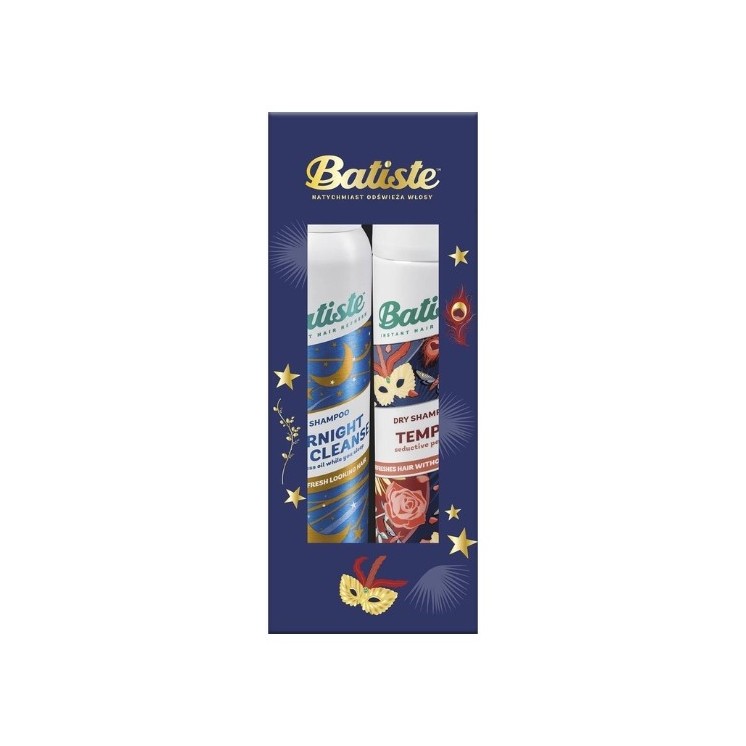 BATISTE Christmas Set Tempt Trockenshampoo 200 ml + Overnight Light Cleanse 200 ml