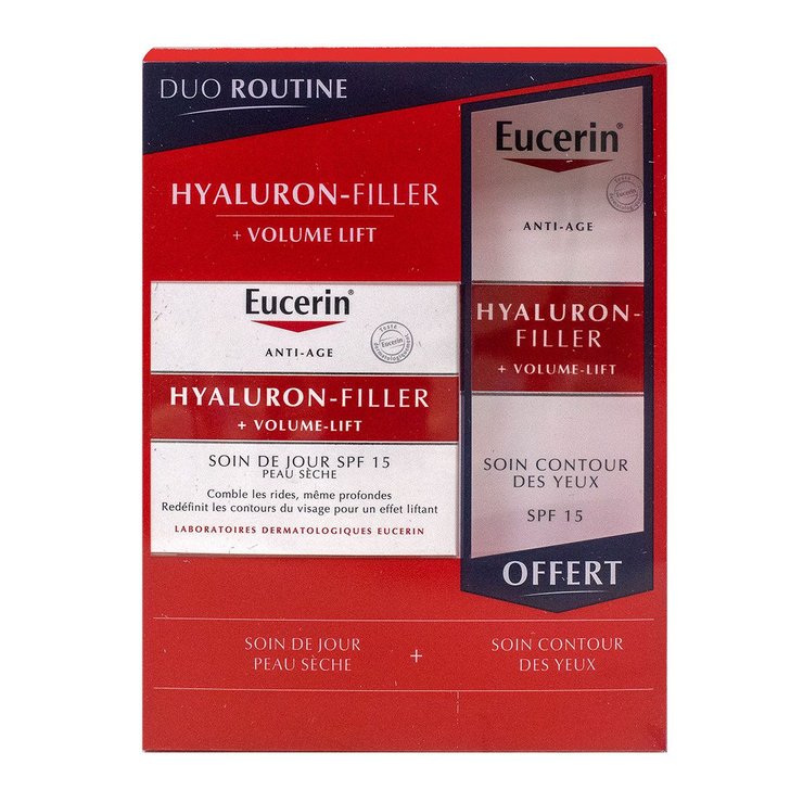 Duo routine Hyaluron Filler Volume Lift peau sèche 50ml + yeux 15ml