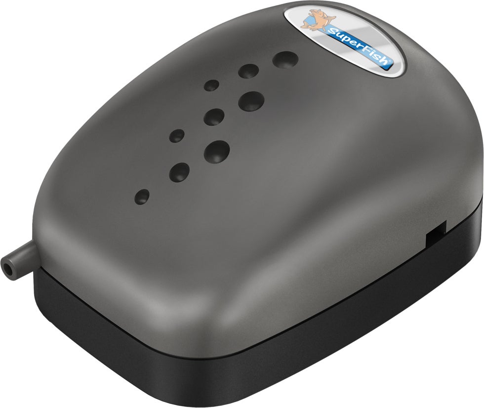 SuperFish aquarium luchtpomp Air-Flow Mini zwart 78 L/h