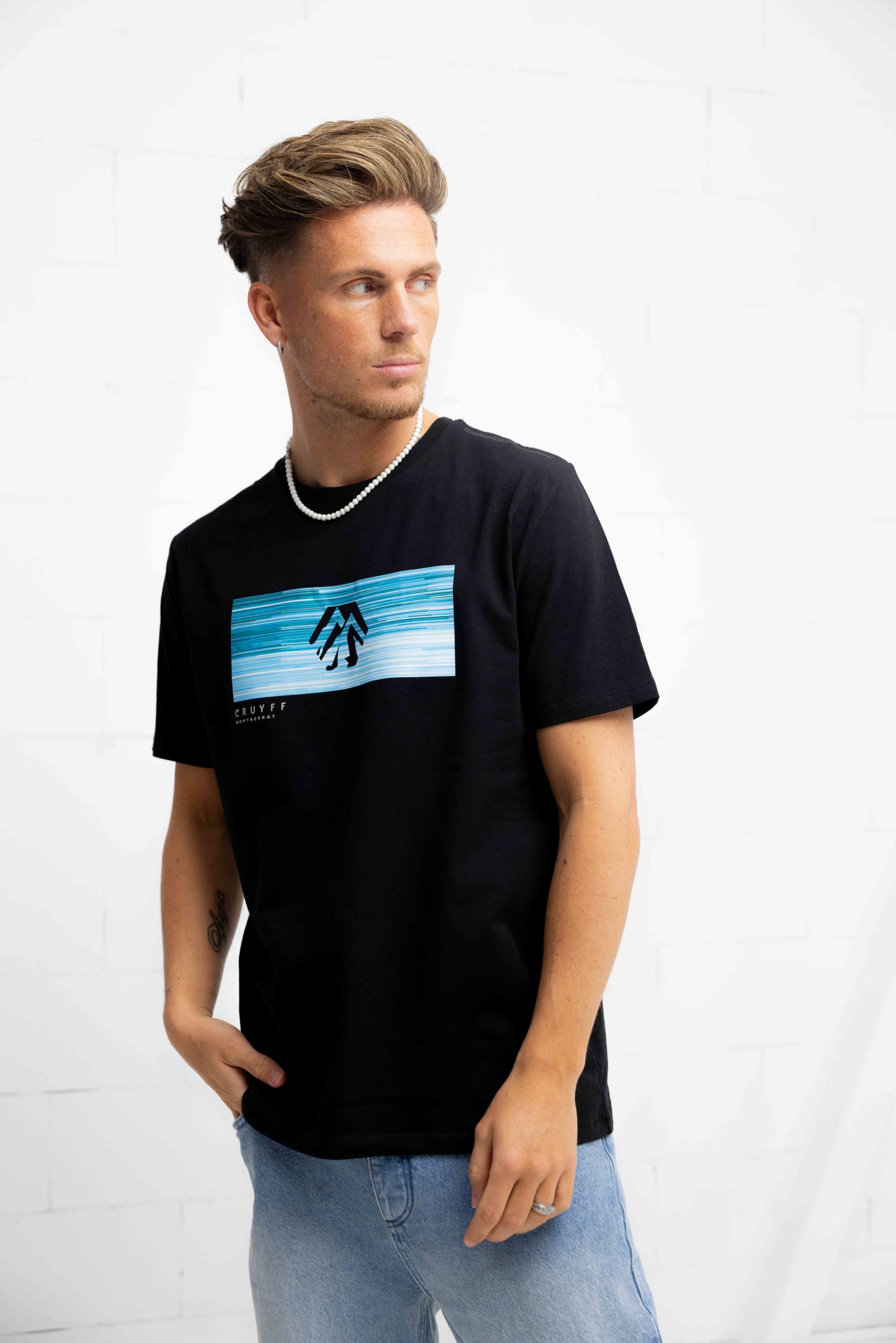 Cruyff Prima T-Shirt Heren Zwart