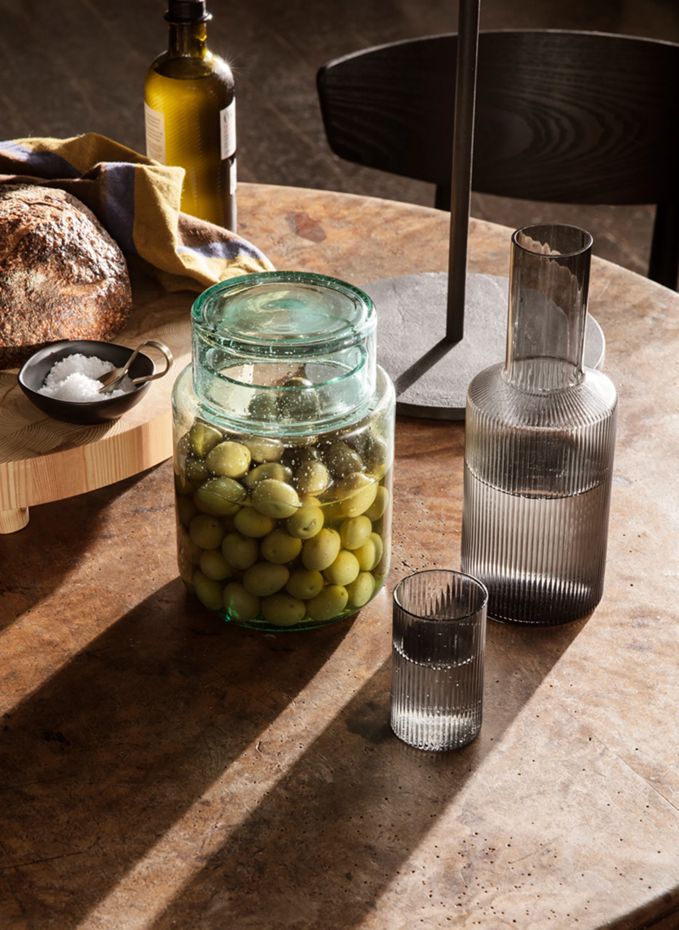 Ferm LIVING 4er-Set Wassergläser RIPPLE