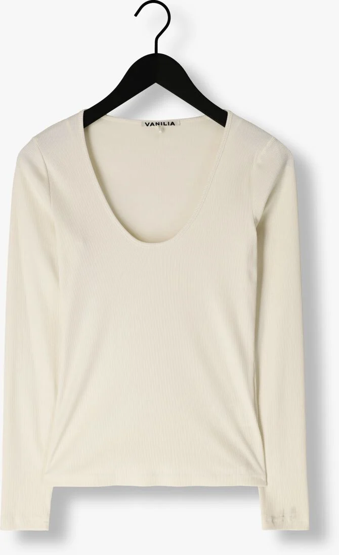 VANILIA beige vanilia top diepe rond