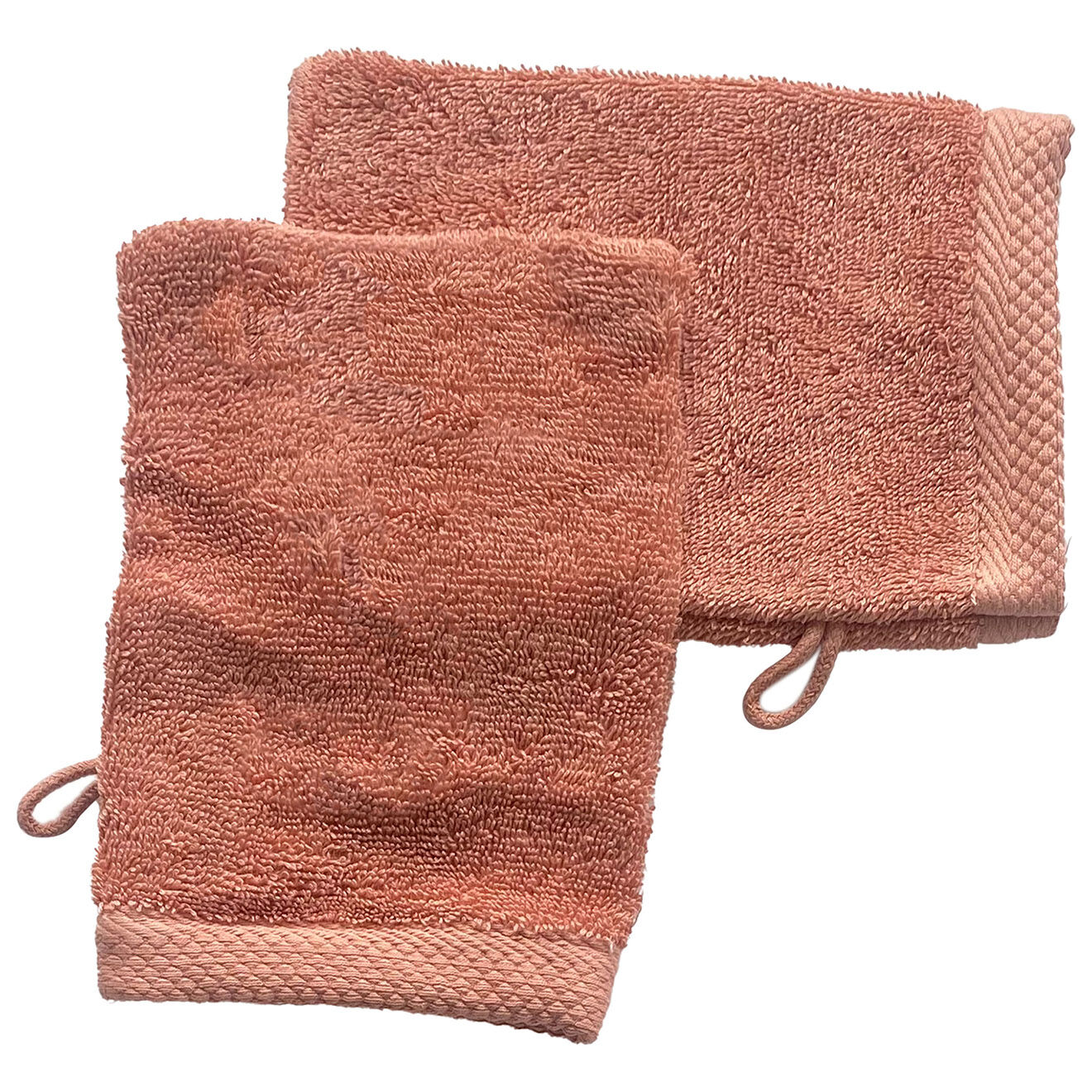 Soft by Perle de Coton 2 Gants de toilette blush