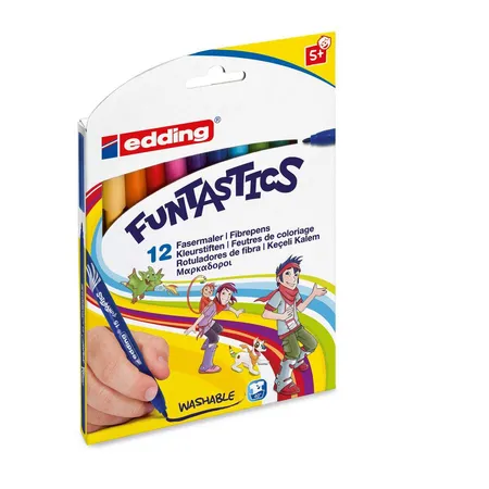 edding 15 Fasermaler FUNTASTICS, 1mm 12 Stück