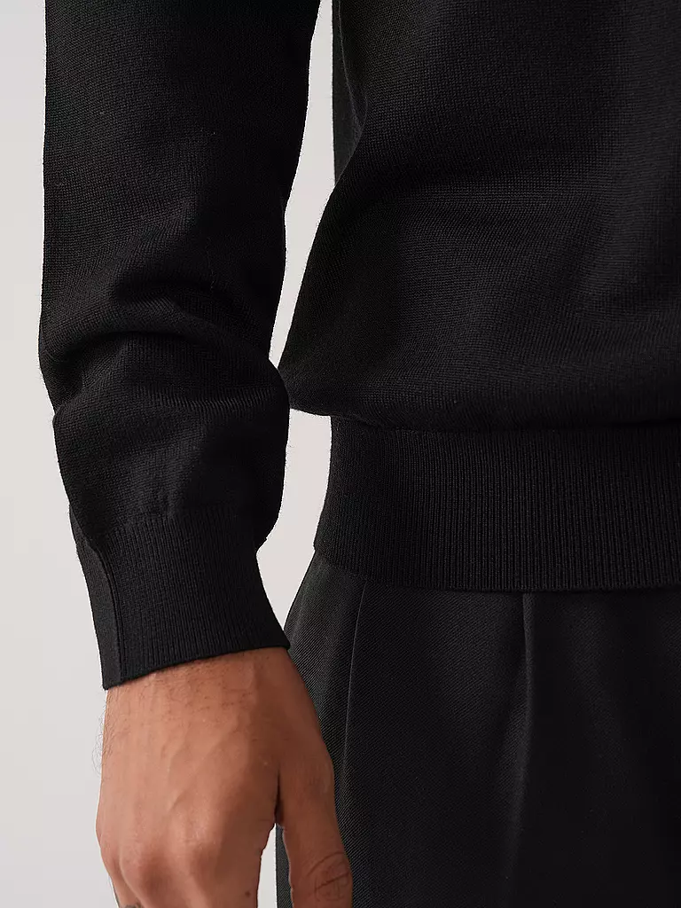 HUGO Rollkragenpullover SAN THOMAS schwarz
