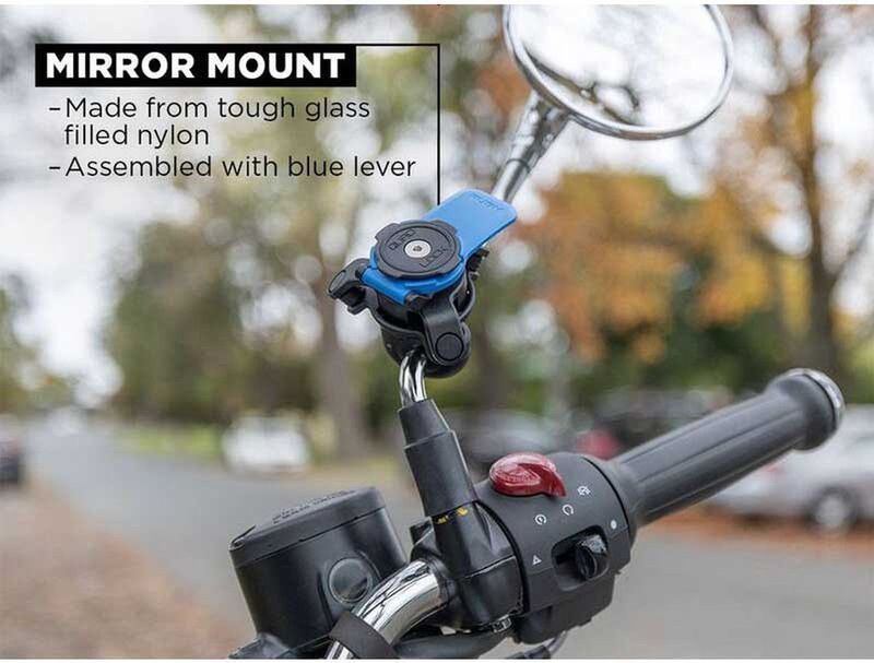 Quad Lock - Spiegelbevestiging - Veilig - Voor Motorfiets en Scooter
