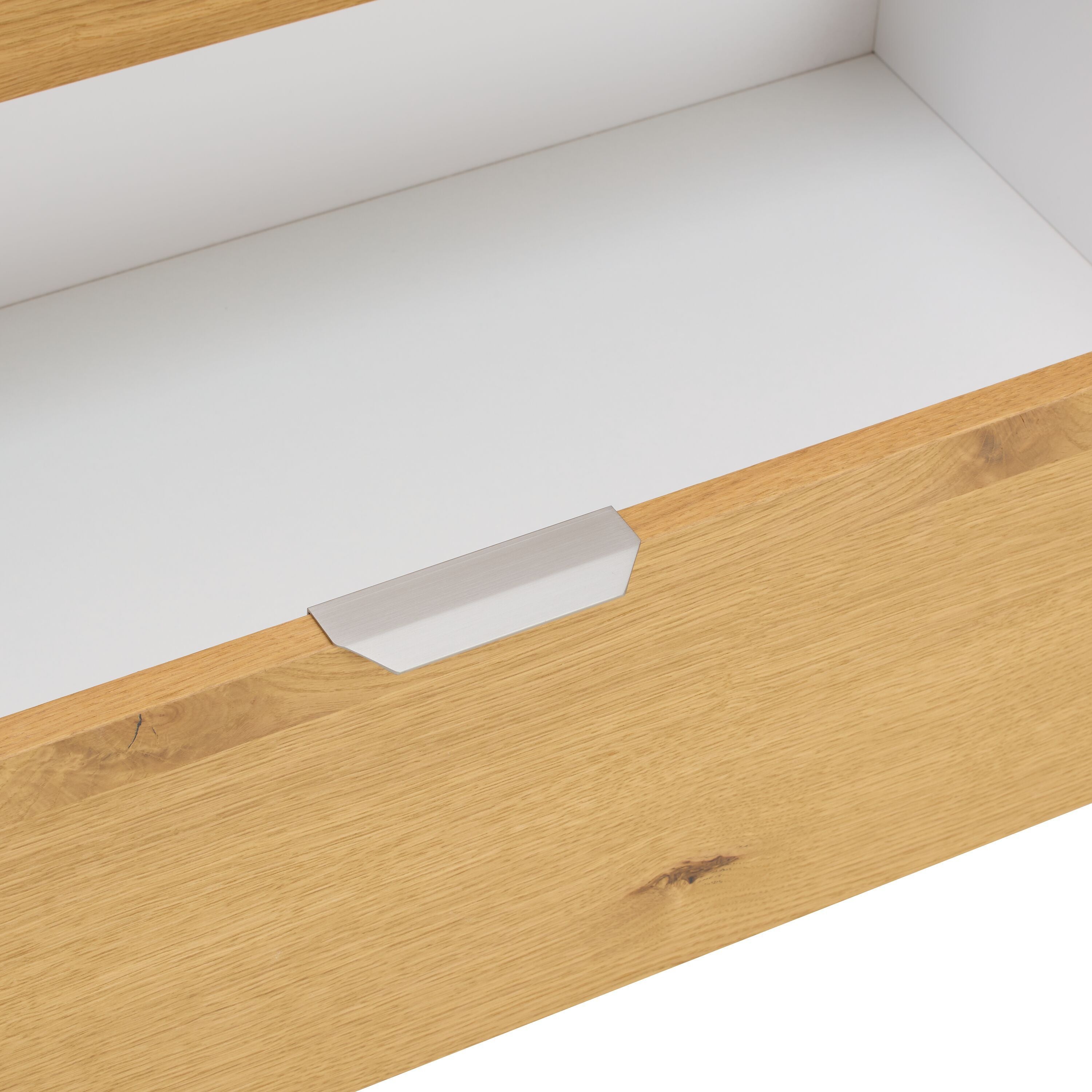 MODUL Kommode - Eiche furniert / B: 90.0 cm x T: 43.0 cm x H: 87.0 cm