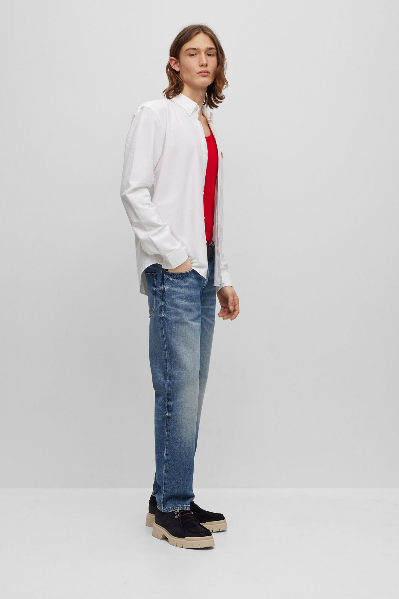 Camisa Oxford - branca