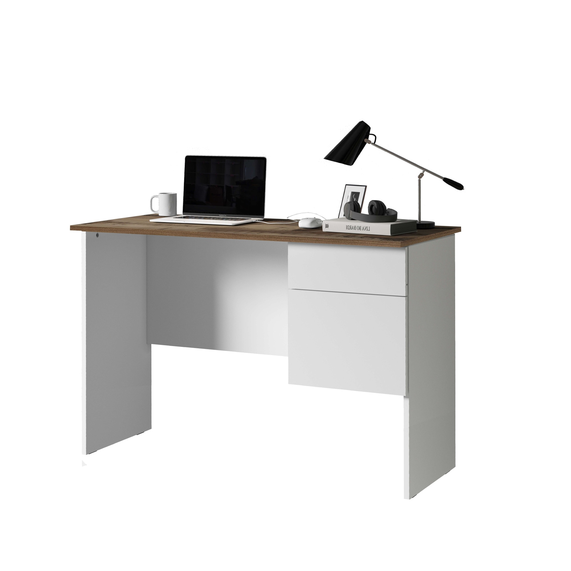 INOSIGN Schreibtisch »Sunrise, kleiner Computertisch, Bürotisch« mit 1 Tür & 1 Schublade, Tischplatte Breite 110 cm, Made in Italy