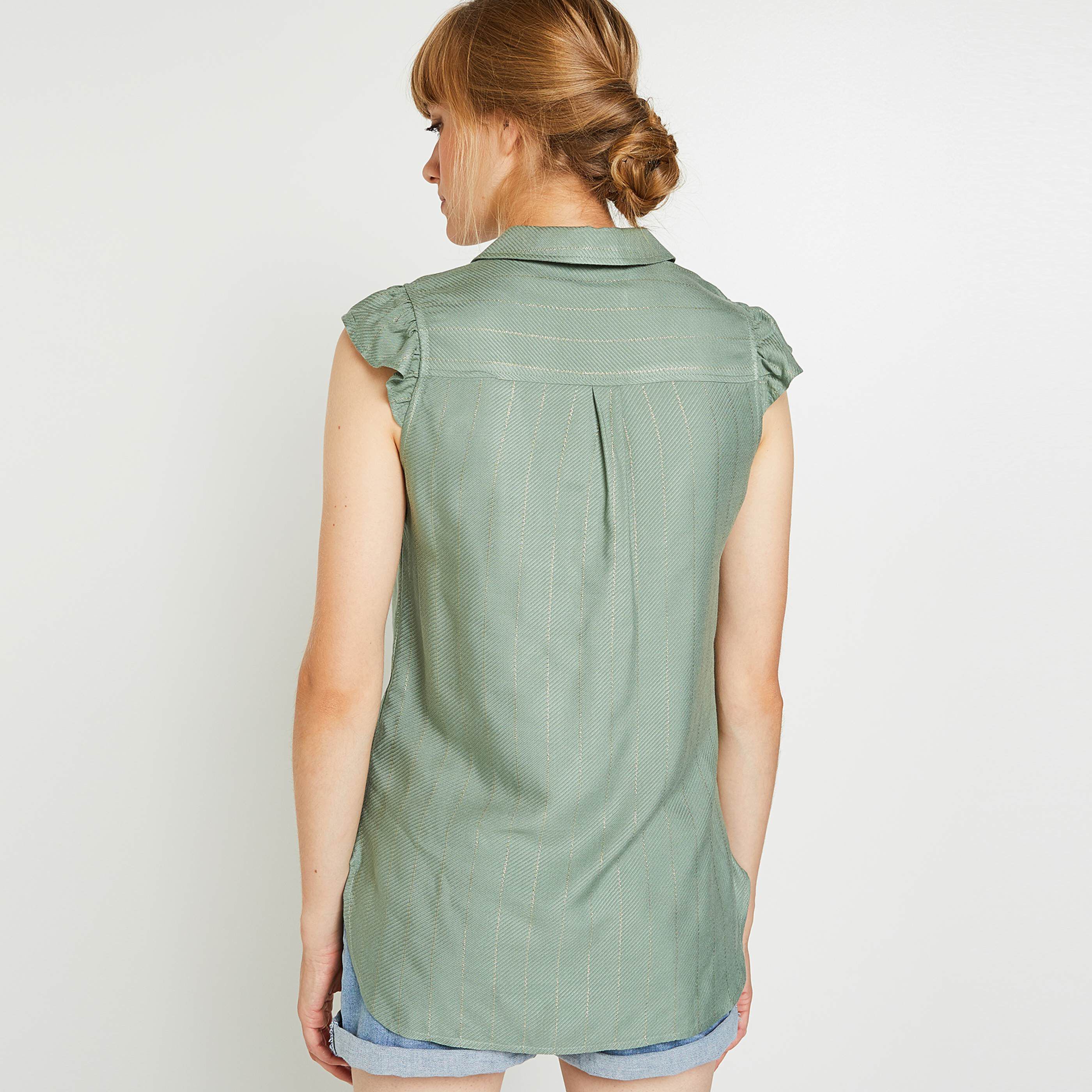 Vareuse manches courtes femme - KAKI