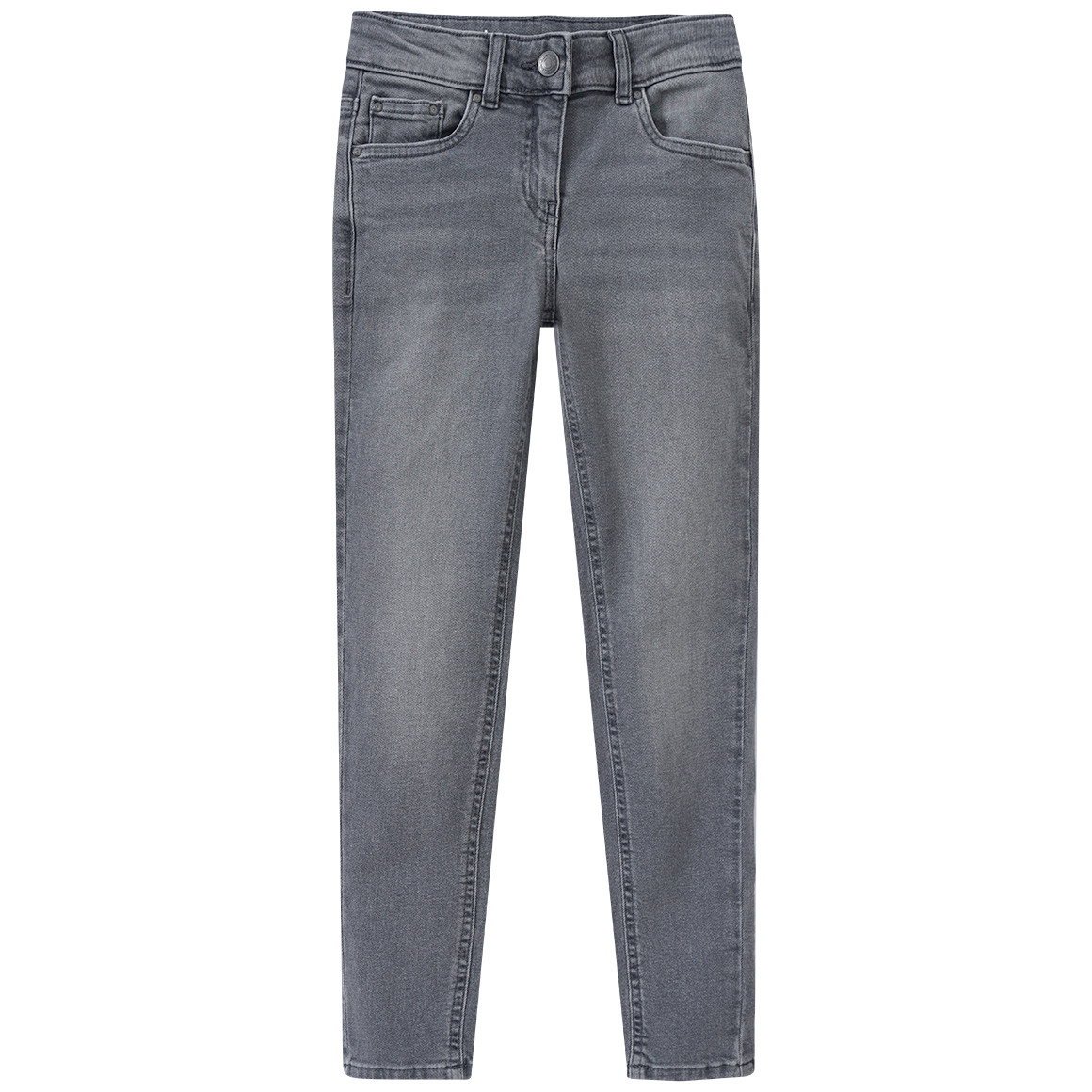 Beatwear Mädchen Skinny-Jeans mit verstellbarem Bund grau