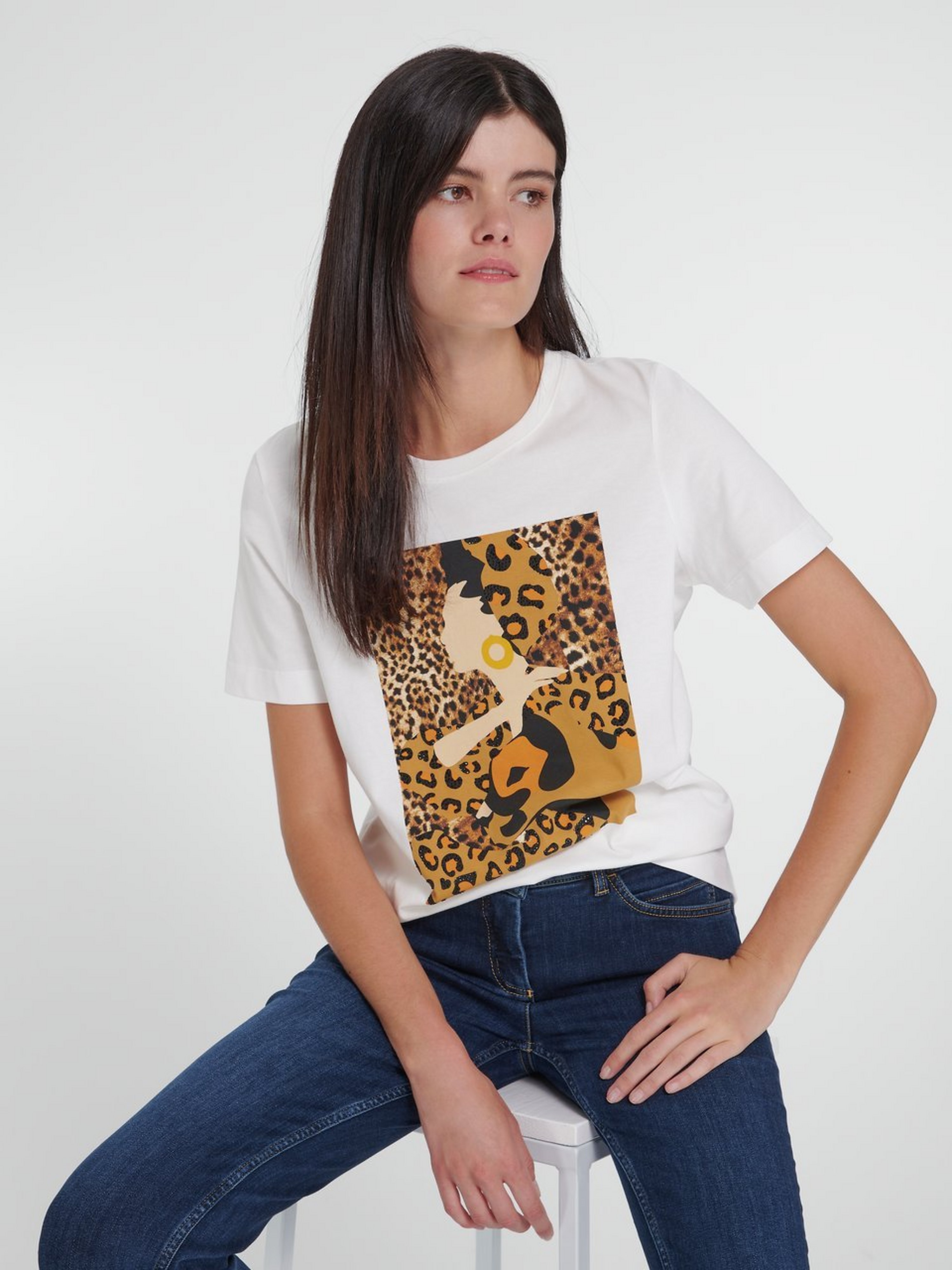 Rundhals-Shirt