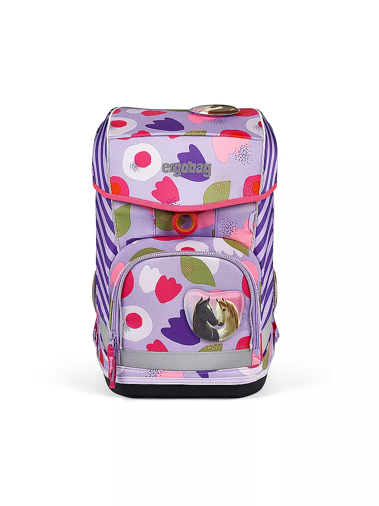 ERGOBAG Schultaschen Set 6tlg CUBO Light -  BlütenzauBär lila