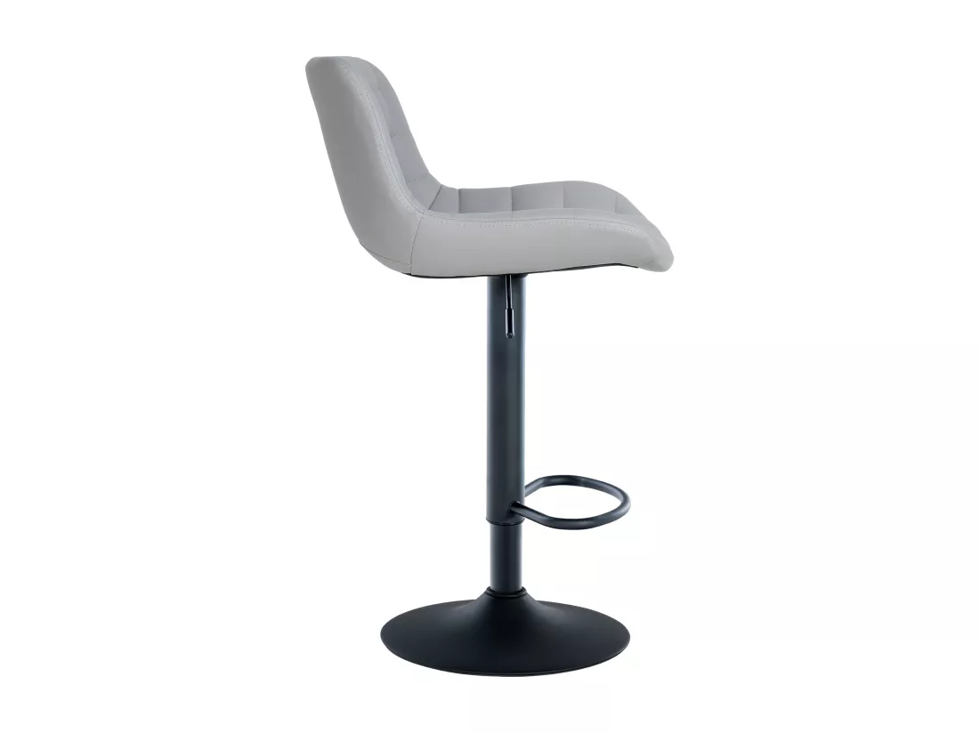 Lot de 2 Tabouret de bar - Similicuir - Gris - Tover
