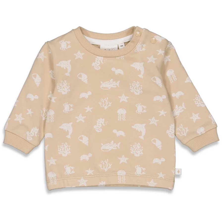 Feetje Sweatshirt Ocean Child Sand Melange