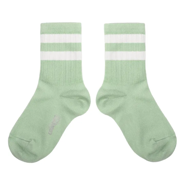 Collégien Chaussettes Nico | Vert amande