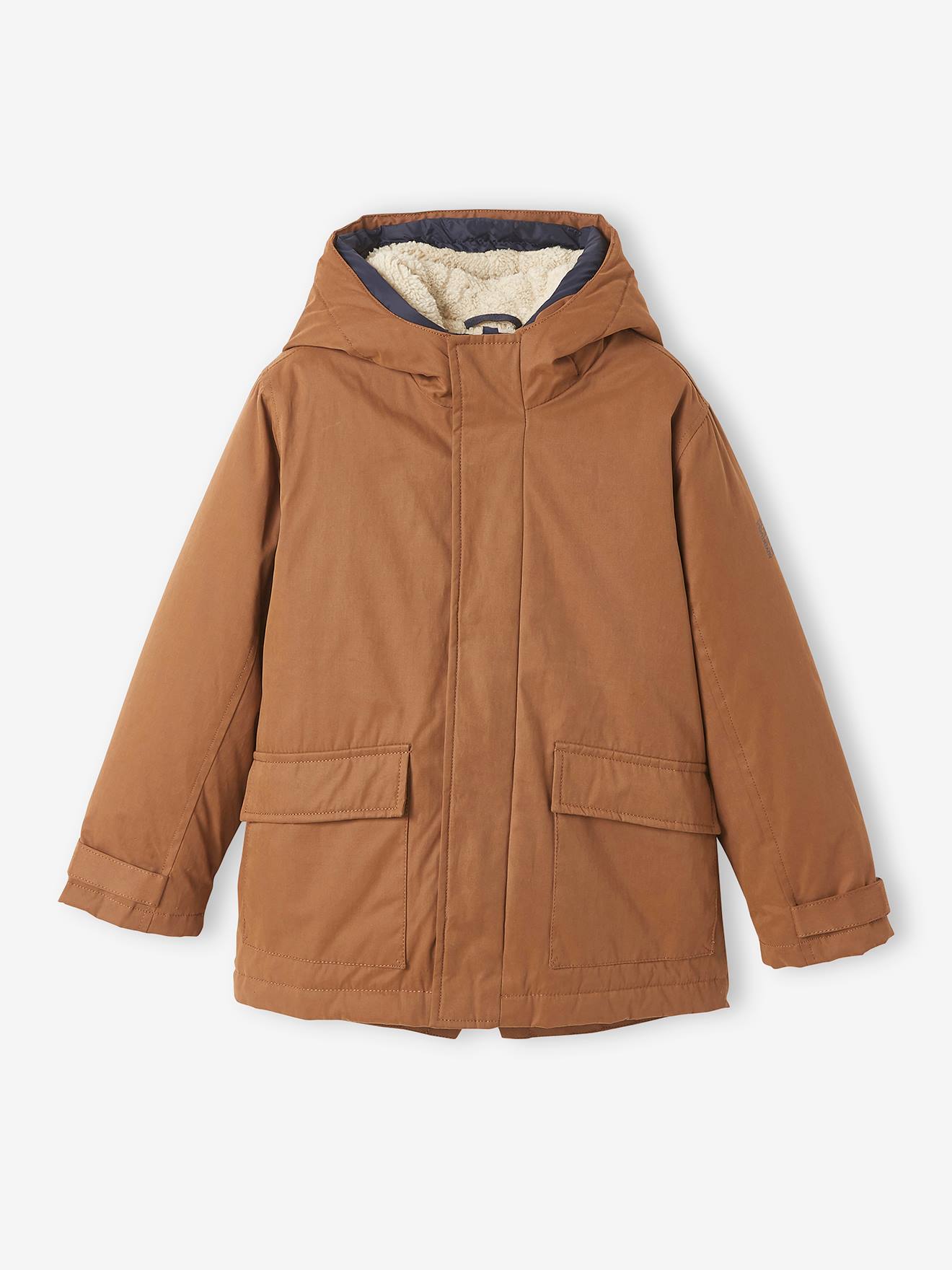 Parka 3 em 1 com jaqueta removível, infantil, azul escuro