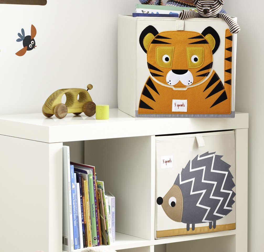3 Sprouts - Storage Box - Orange Tiger