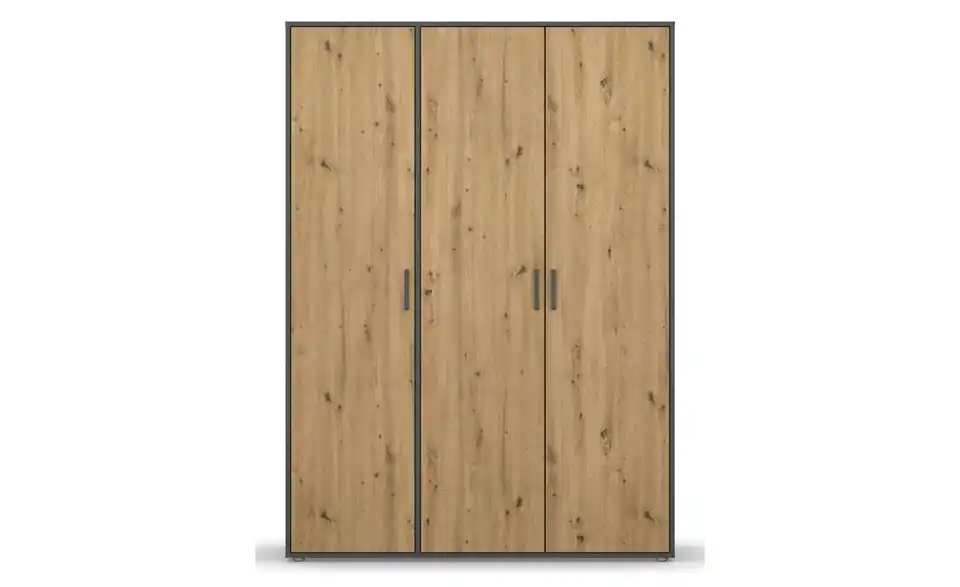 Drehtürenschrank Absetzung: Grau 140 cm 3 Stück