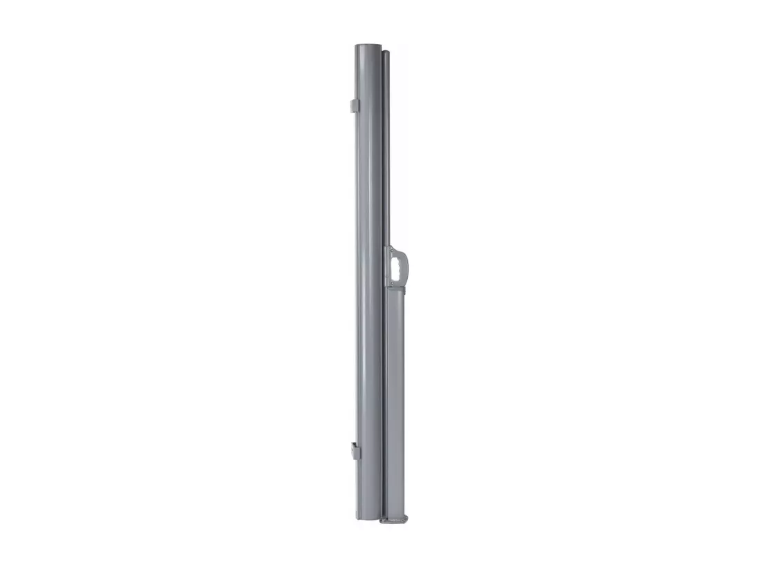 Brise Vue Rétractable 300x 160CM en Aluminium Store Latéral pour Balcon Terrasse Jardin Bureau Tissu et velours en Plastique et vinyle, Gris