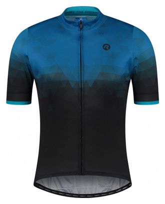 Maillot Manches Courtes Velo Rogelli Sphere - Homme - Noir/Bleu