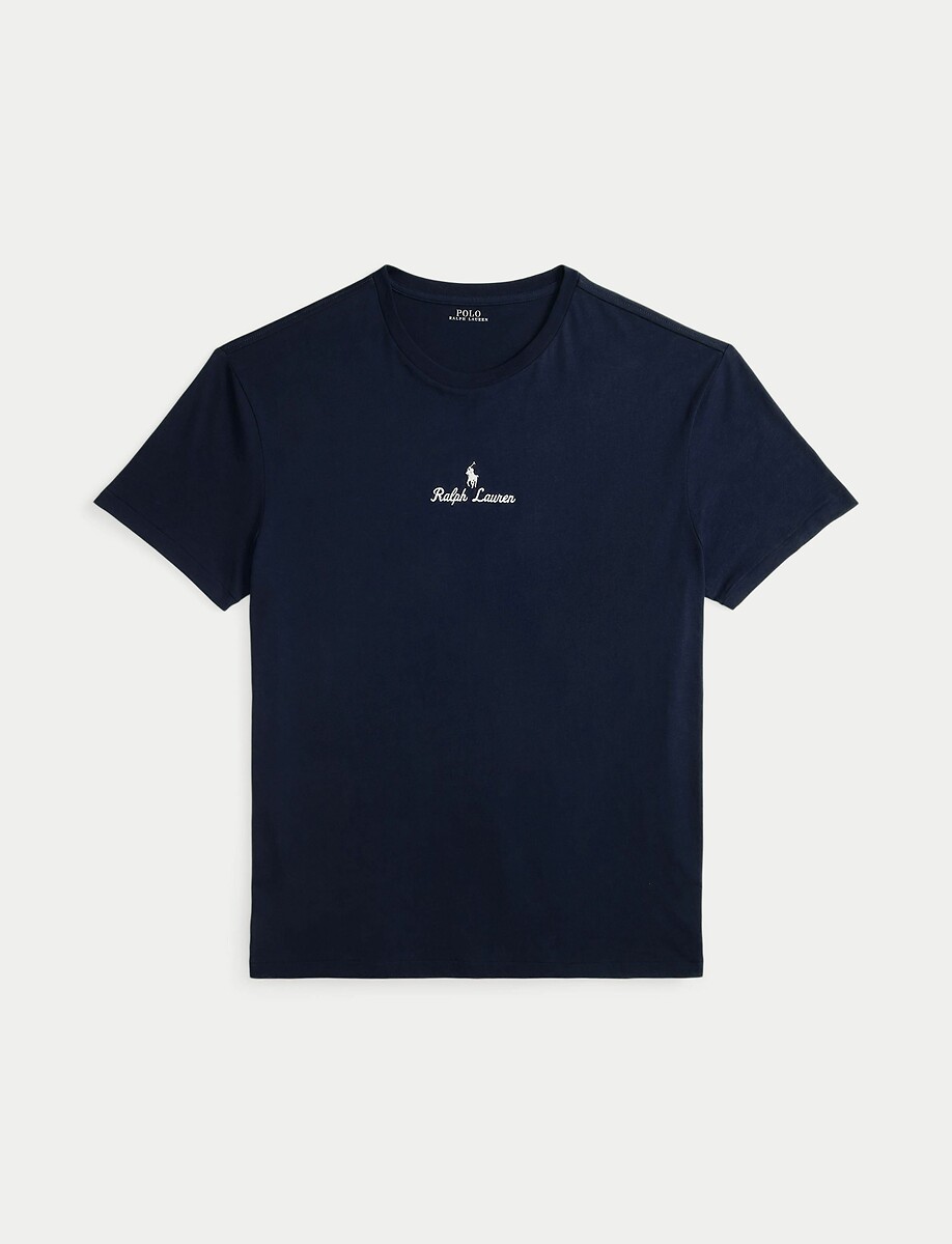 POLO RALPH LAUREN<br>Camiseta de manga comprida com logotipo