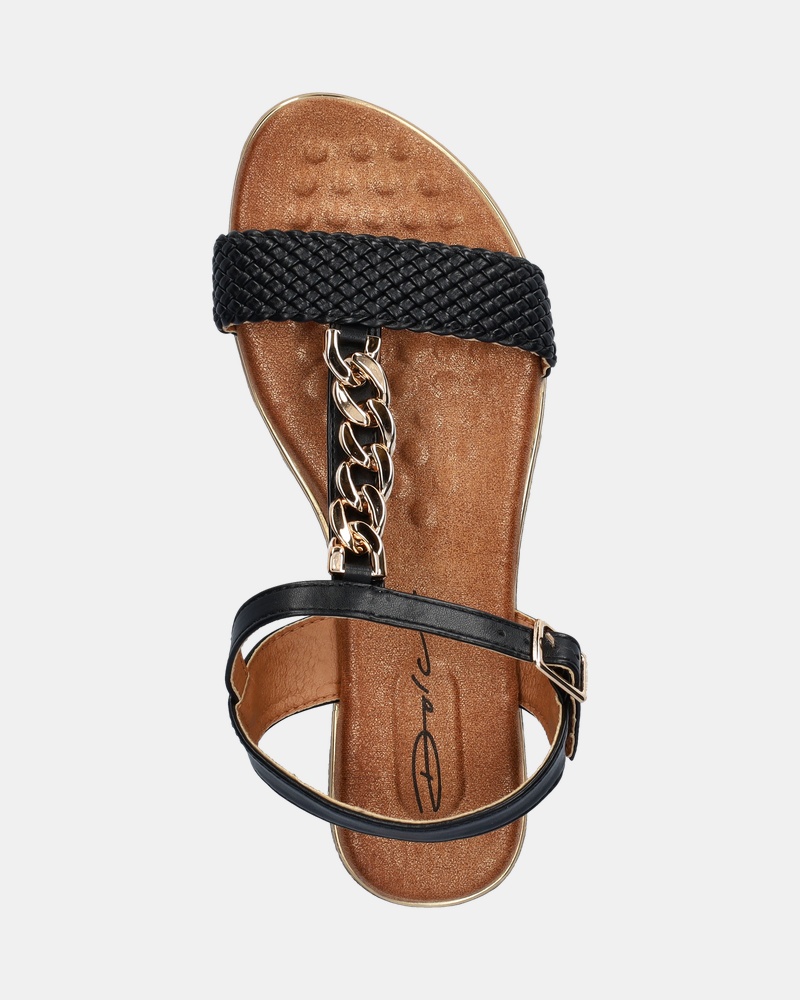 Dolcis Sandalen  - zwart