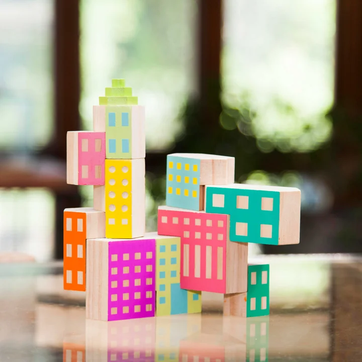 Areaware - Blockitecture, Spielzeug Holz-Architektur, Factory