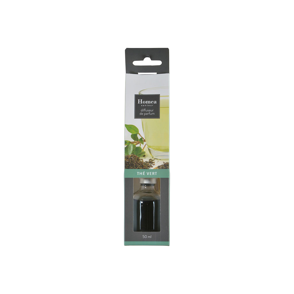 Diffuseur de parfum et 6 bâtons thé vert 50ml