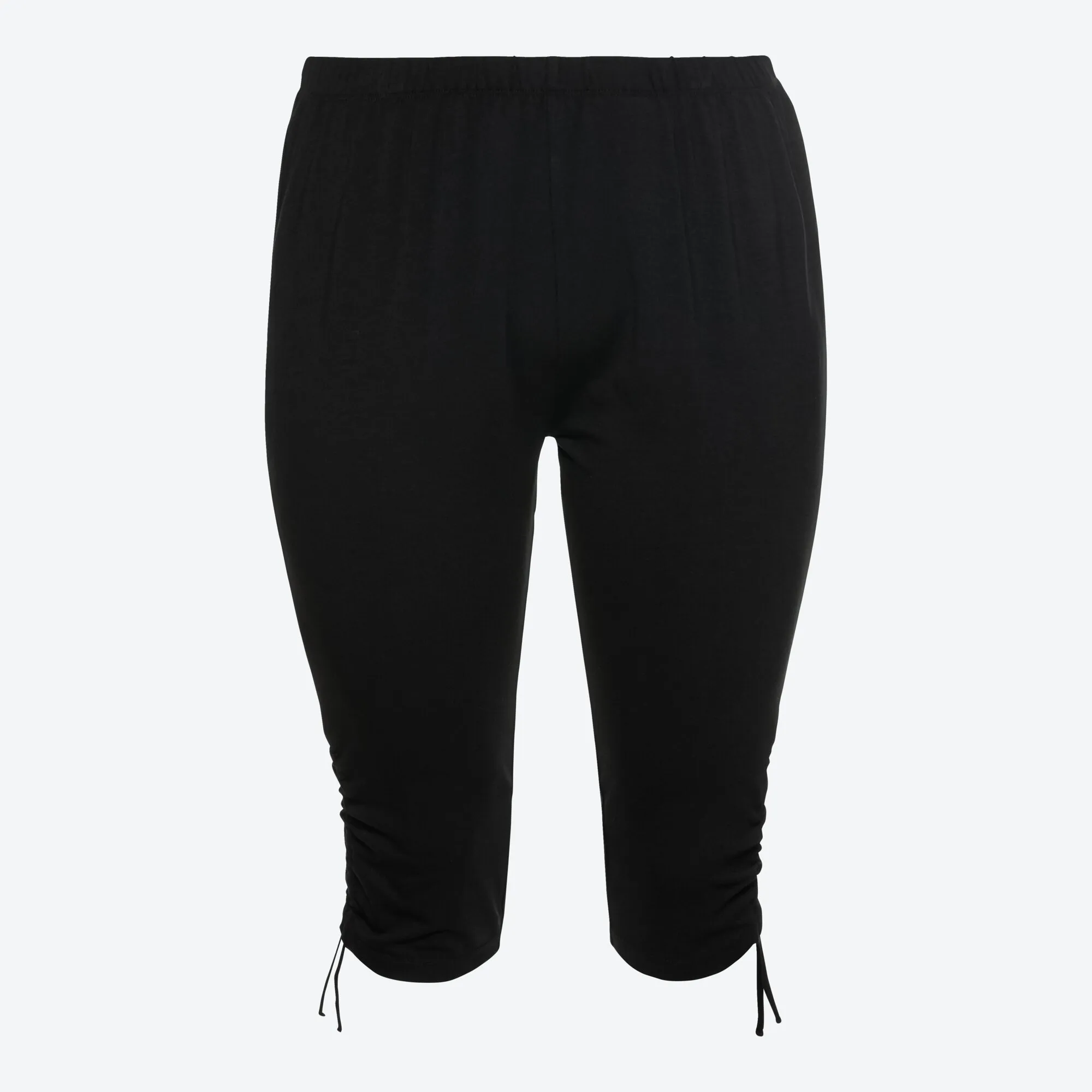 Damen-Caprileggings mit Raffung am Bein, große Größen