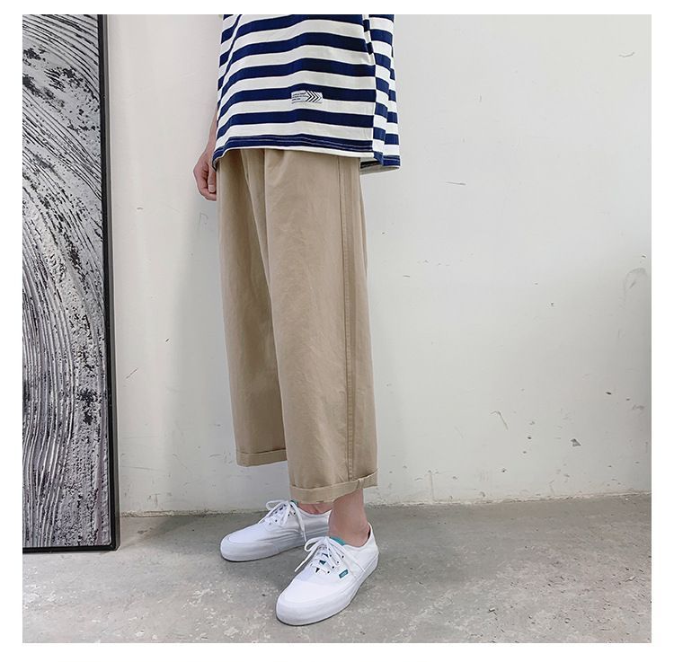 Ninine - Cropped broek met wijde pijpen