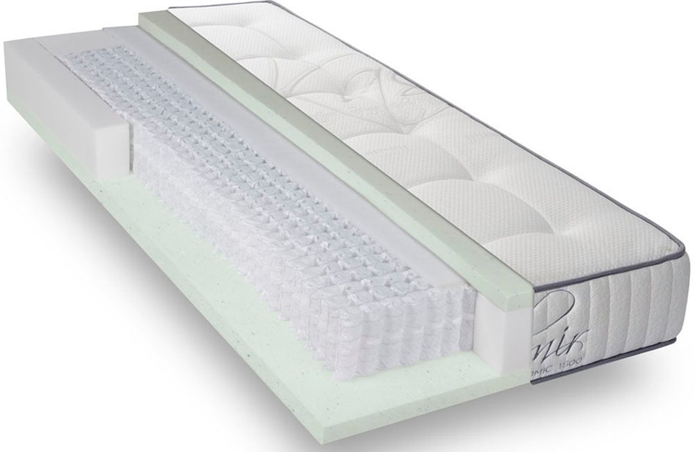 Revor Bedding Taschenfederkernmatratze »Anatomic FIX 500 Visko« 28 cm hoch Raumgewicht: 50 kg/m³ 1.500 Federn 1 Stk. tlg. mit Kaschmirbezug