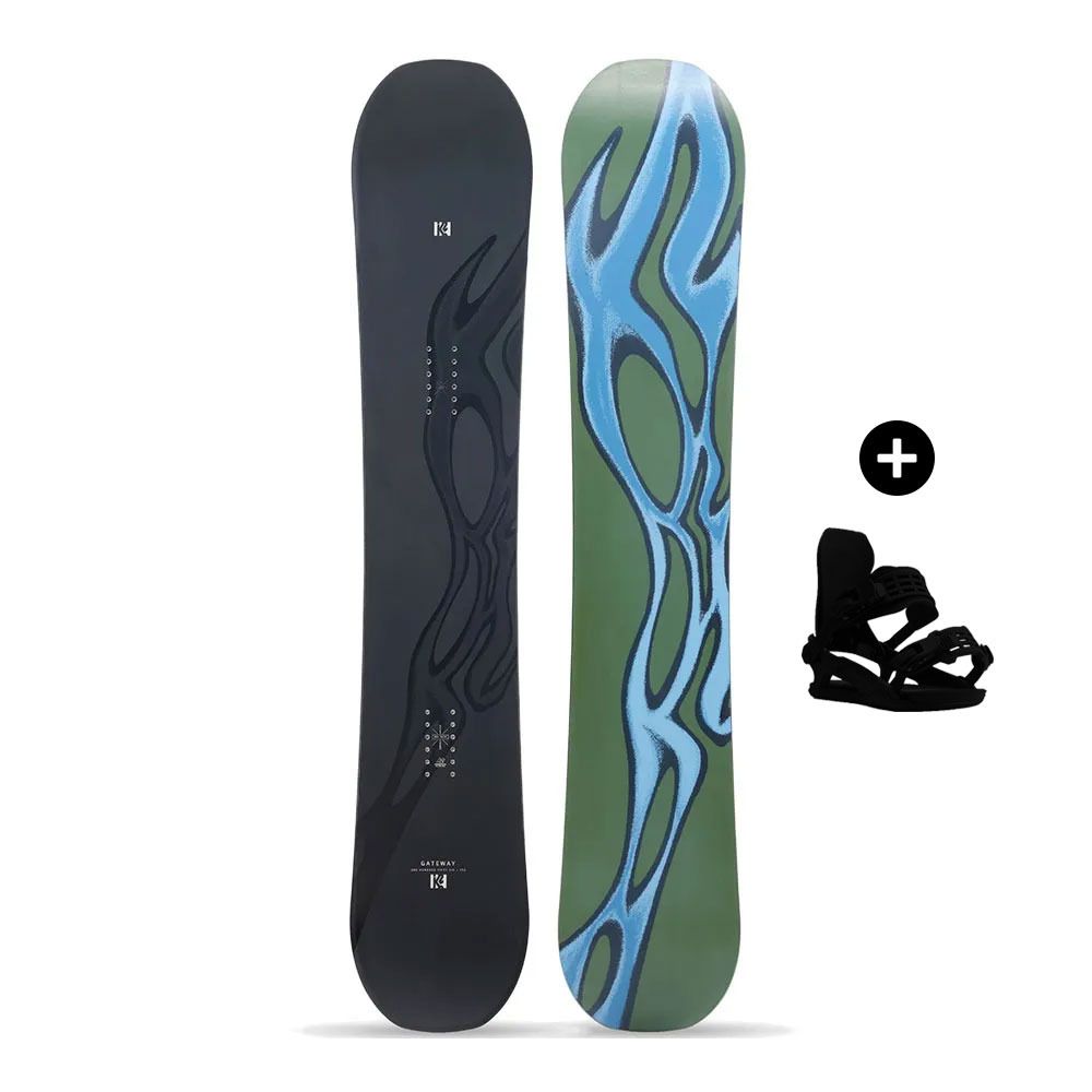K2 GATEWAY 2024 - Pack snowboard all mountain Homme black/green/blue