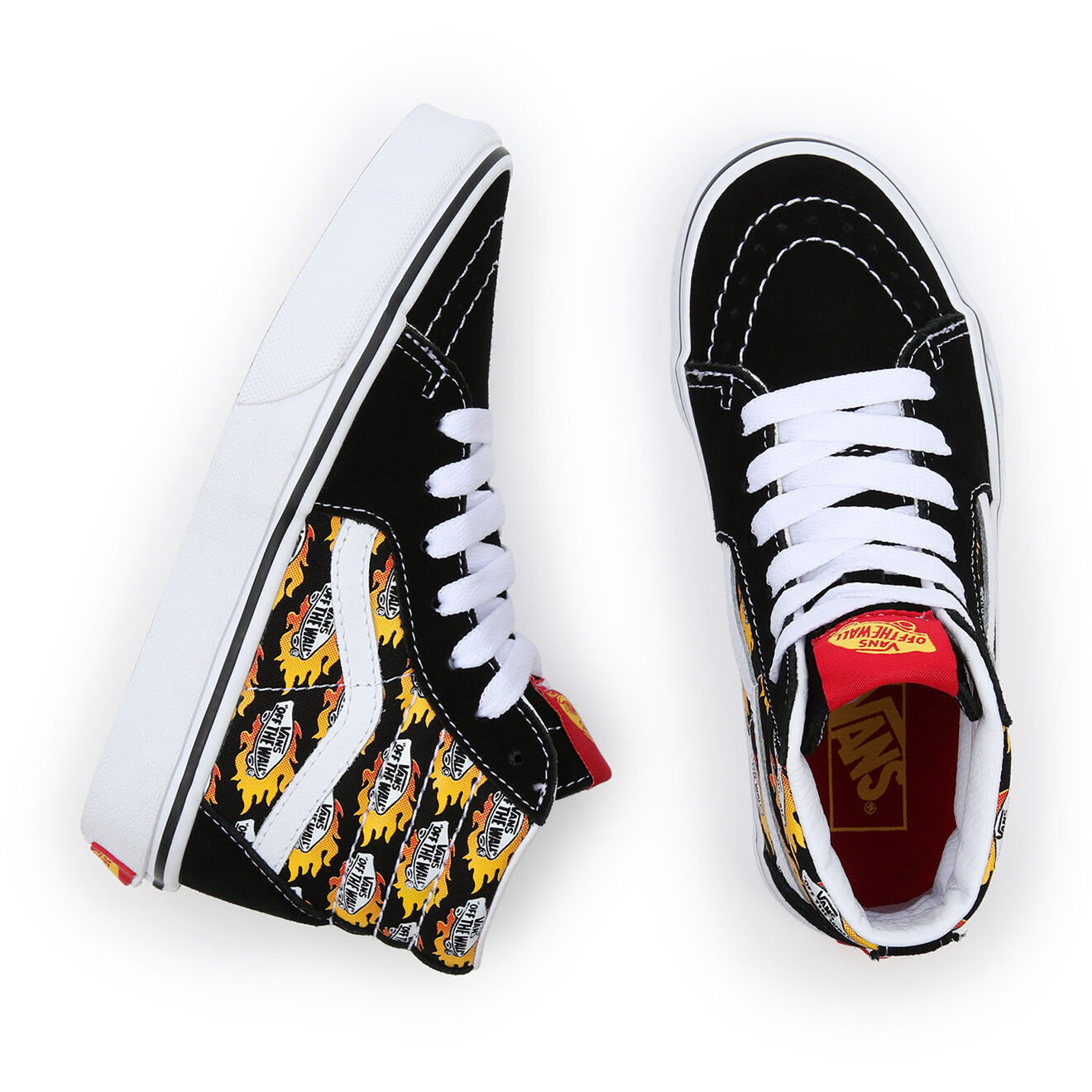Vans Sneakers en Velours de Cuir & Textile UY SK8-Hi noires