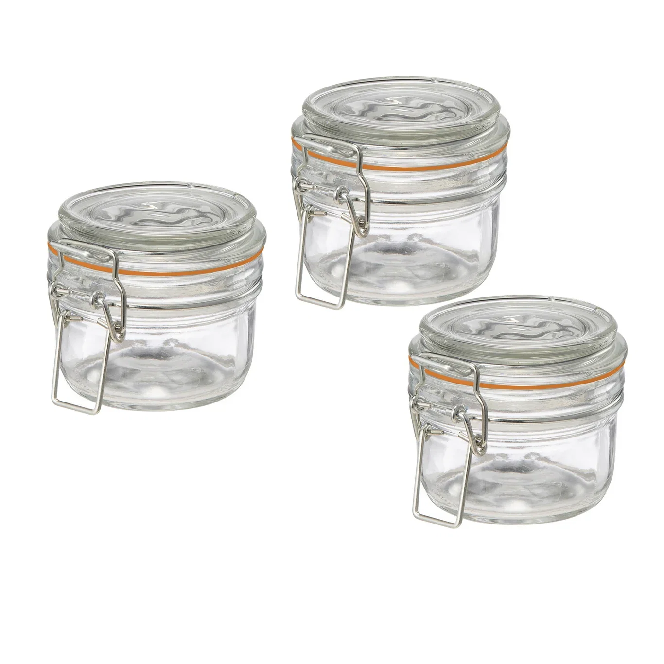 Syltetøyglass med knepplokk 1 dl. 3 pk