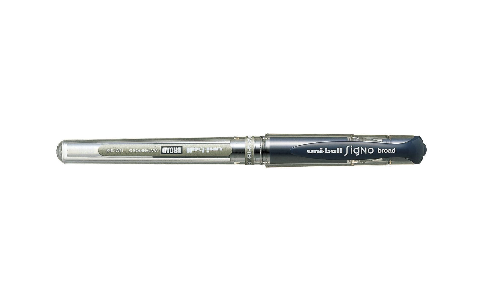 Gelschreiber Uniball Signo Broad 1 mm Blau-SchwarzWasserfester Gelroller