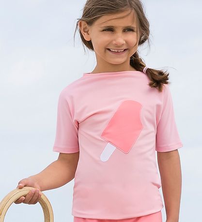 Petit Crabe Bådebluse - Luna - UV50+ - Rosa