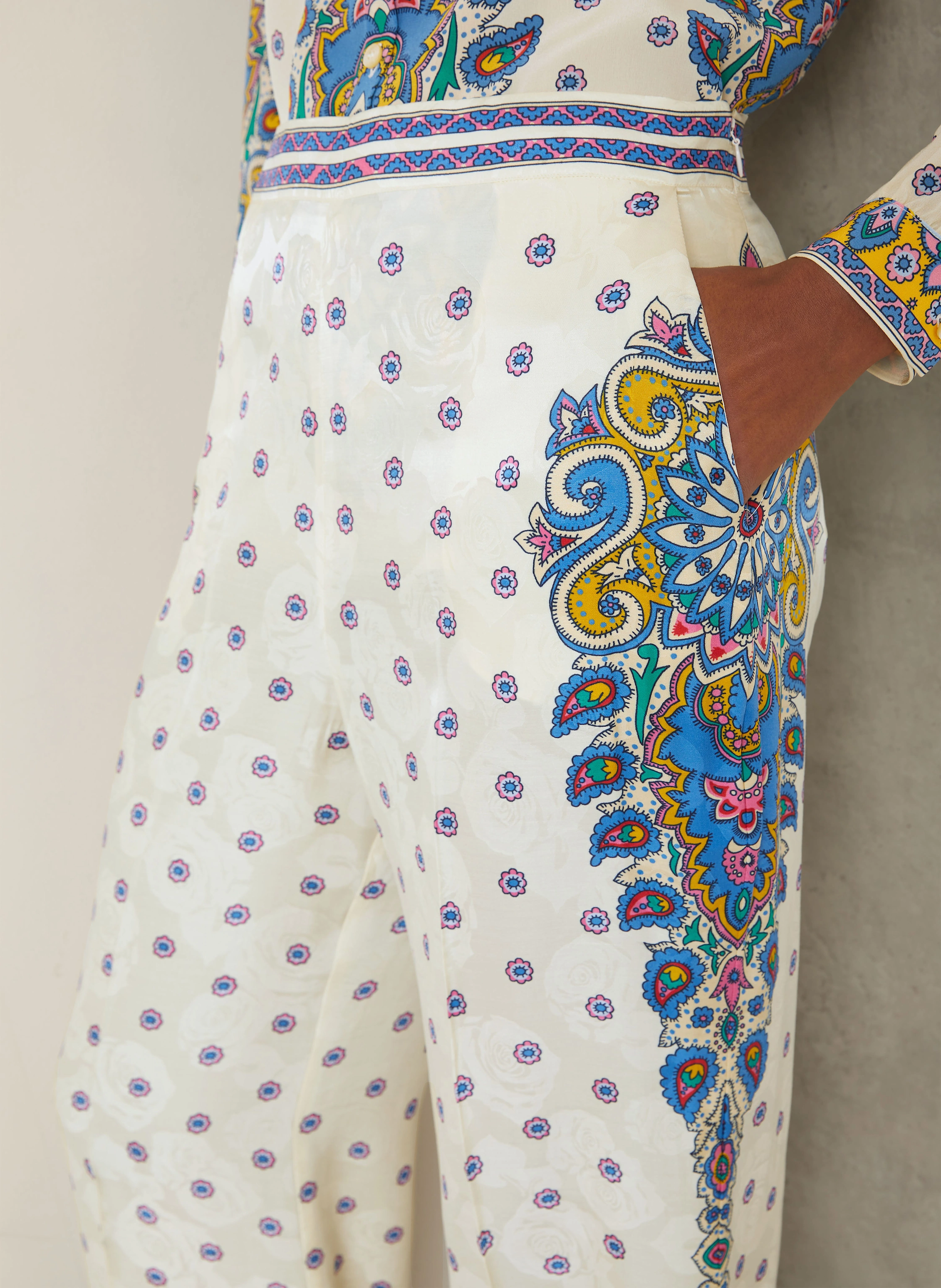 ETRO Marlenehose mit Seide