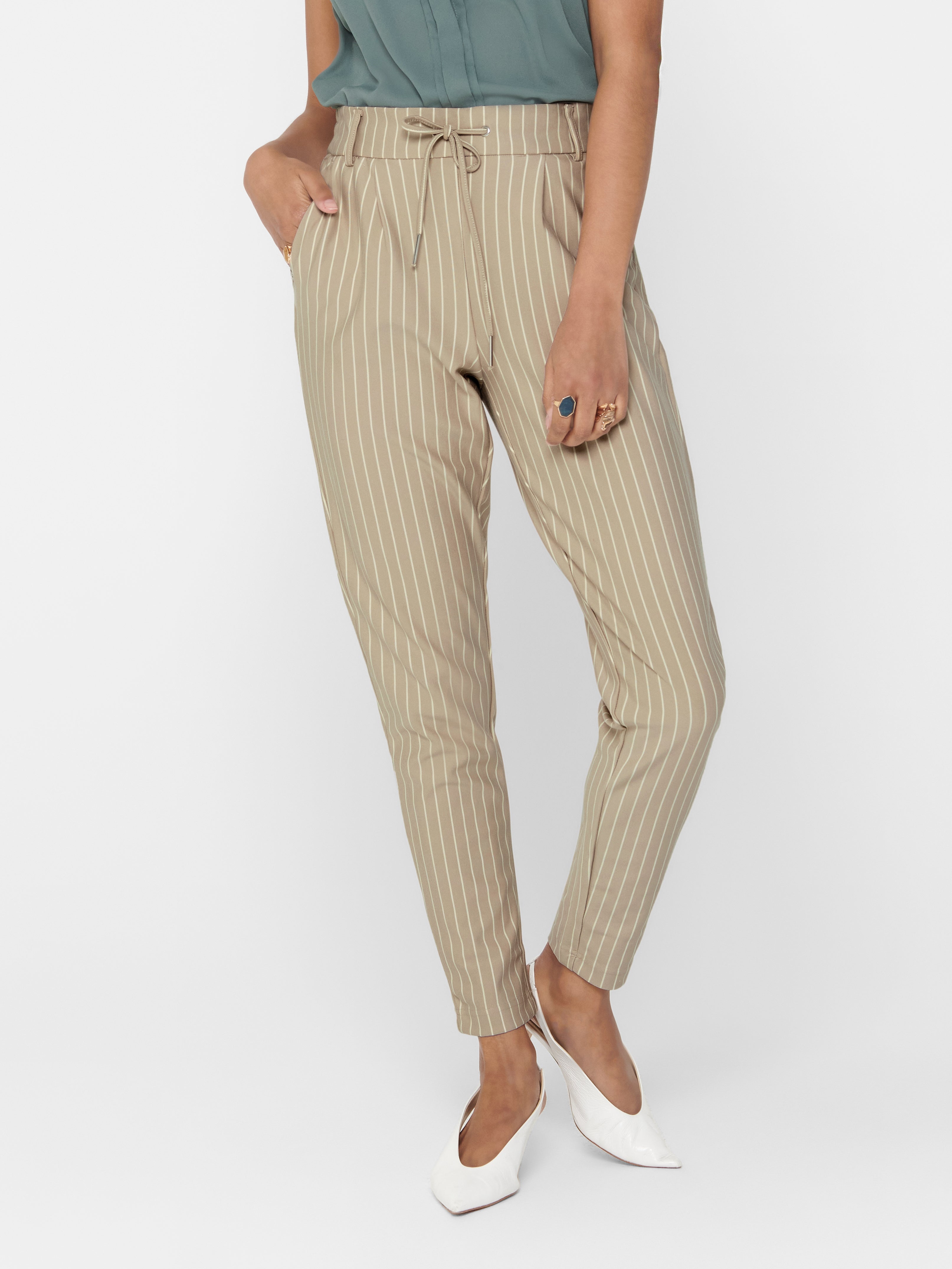 ONLPOPTRASH Mittlere Taille Normal geschnitten Klassische Hose Humus