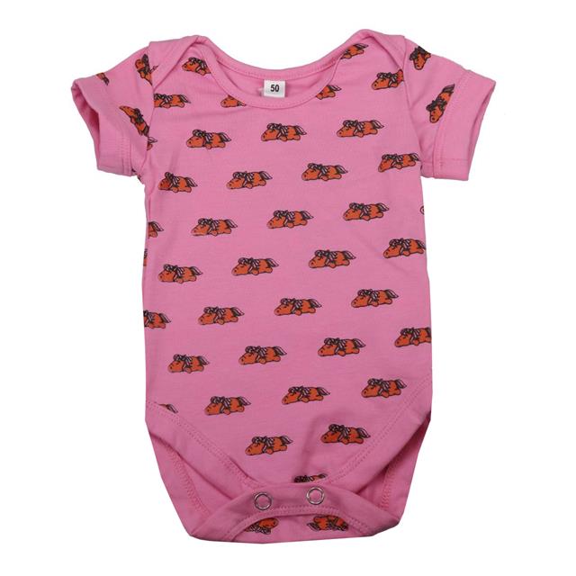 Romper Epplejeck EJSleeping Brown Foal Roze