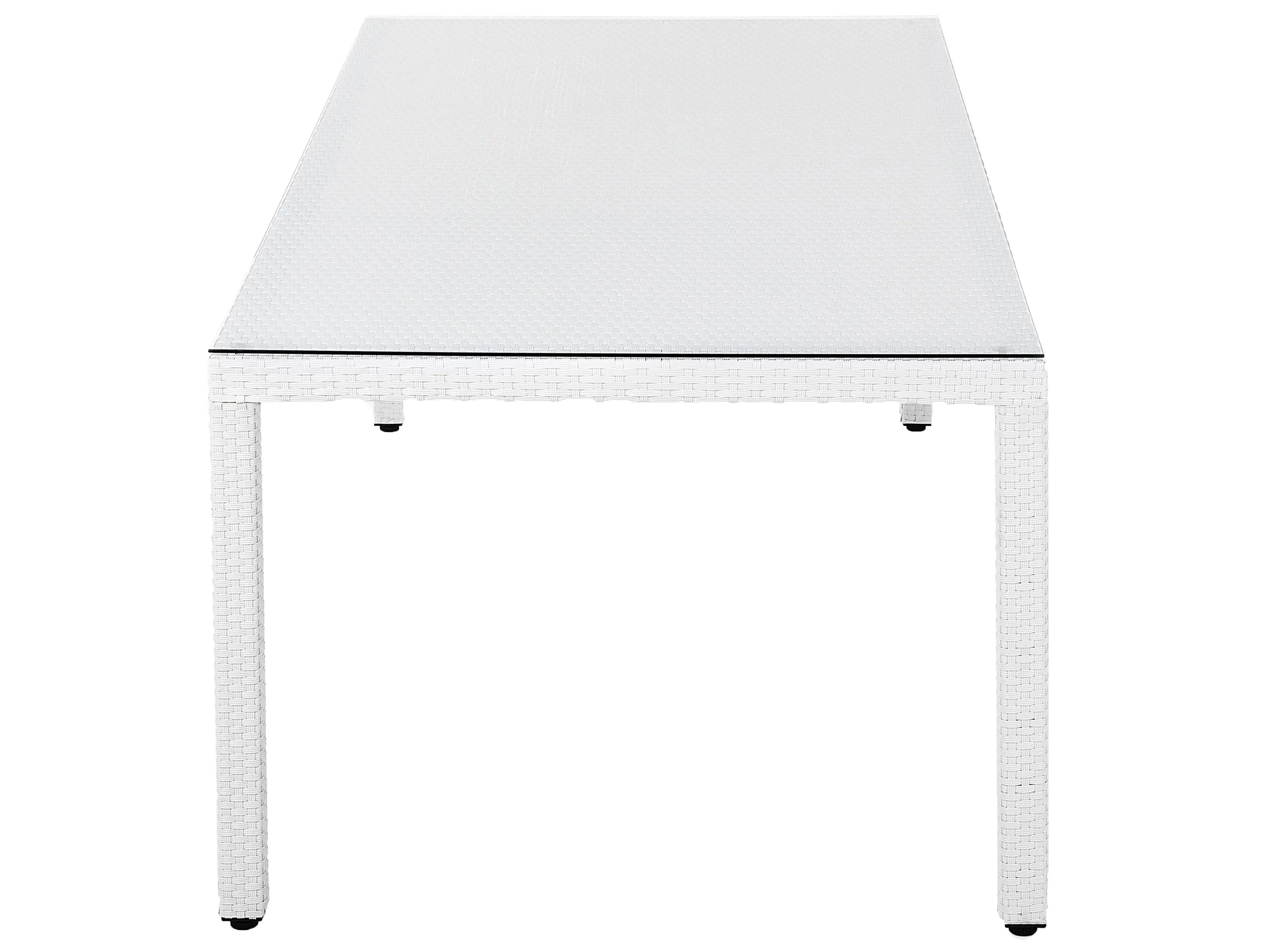 Tuinset 8-zits ITALY met kussens PE rotan Wit