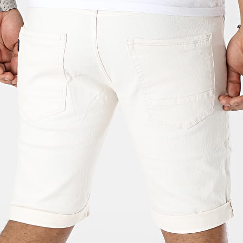 Short Jean Slim 10049733 Beige Clair