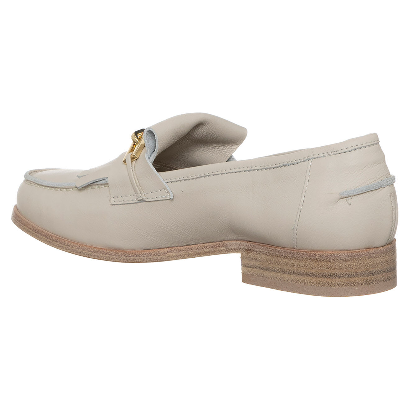 Loretta Pettinari Mocassins en Cuir Théa ivoire