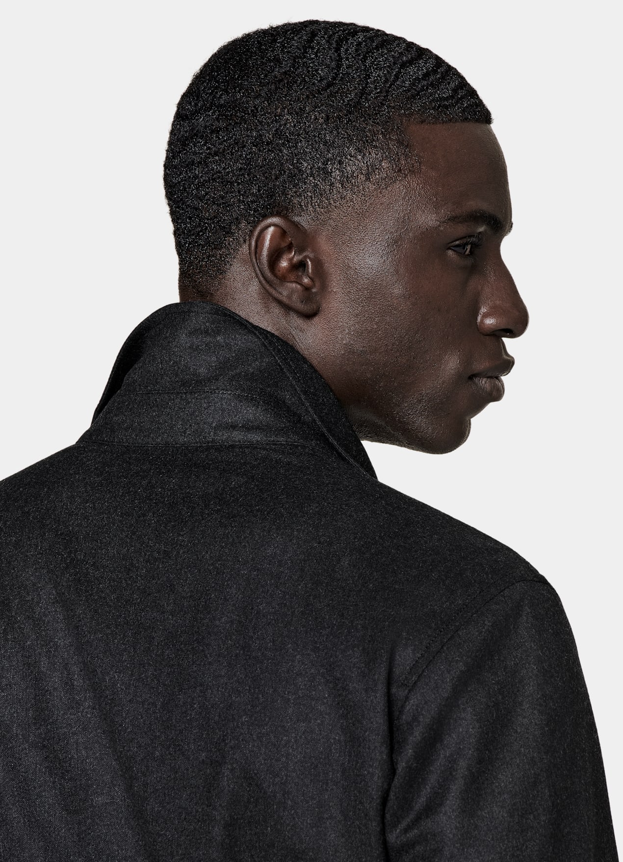 Veste Safari coupe Relaxed gris foncé