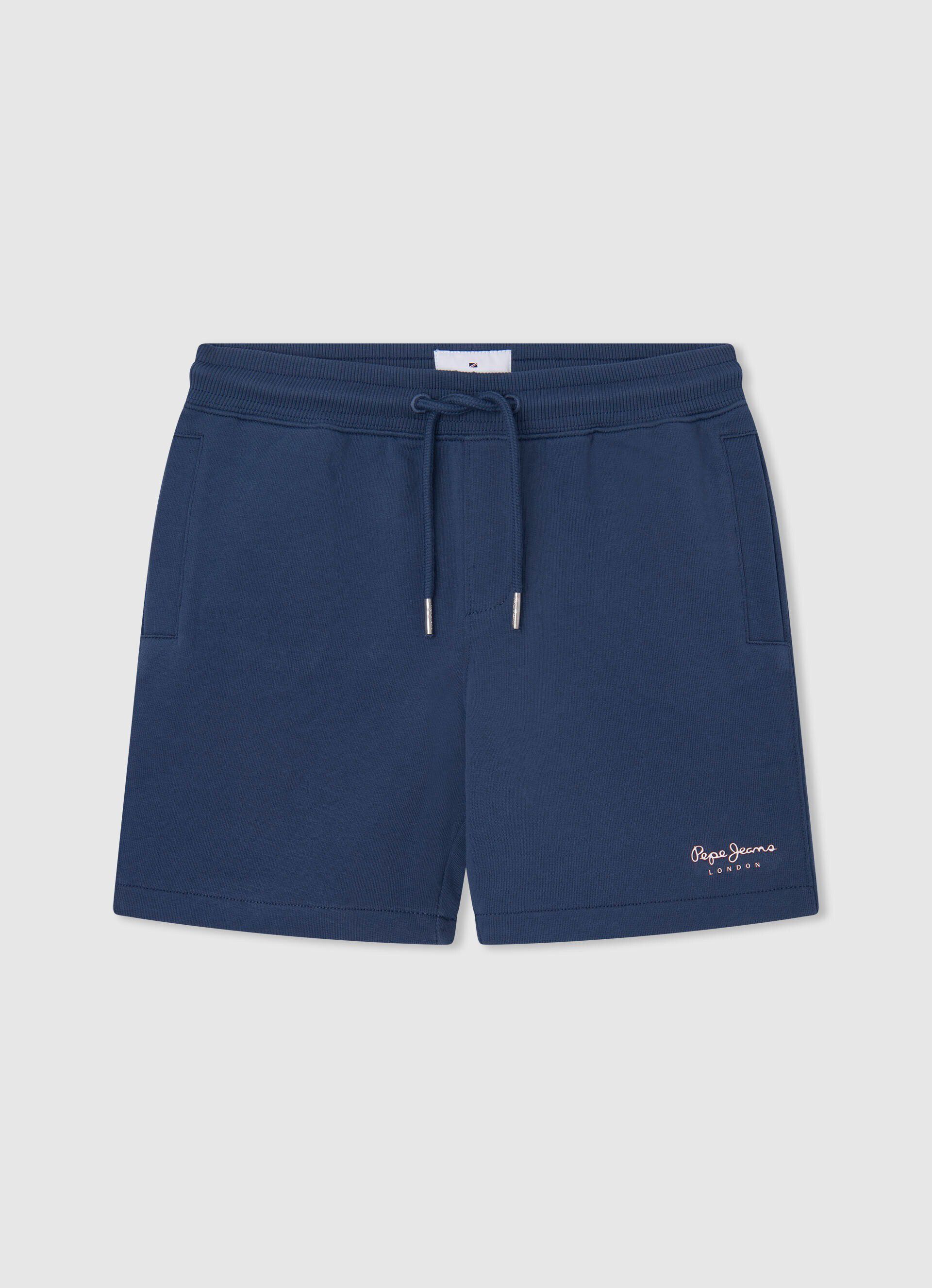 Calção esportivo com logo estampado - Jarman azul